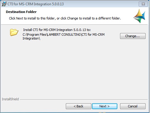 Screen destination folder