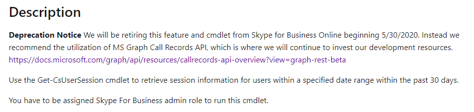 deprecation notice deprecation notice