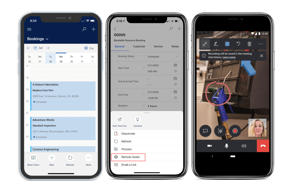 Field Service App remote assist booking deeplink 1024x627 Field Service App remote assist booking deeplink 1024x627