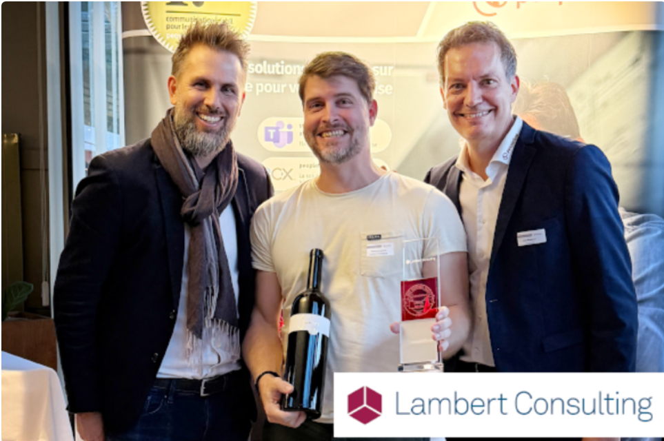 Remise du Peoplefone Best Customer Project Special Award 2024 à Lambert Consulting