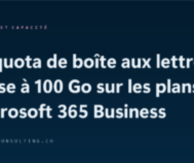 The mailbox quota increases to 100 GB on these plans Microsoft 365 Business