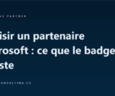 Card for sharing the article on choosing a Microsoft partner
