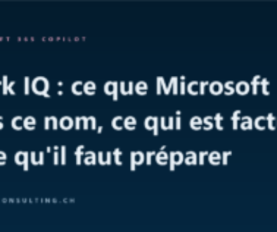 Work IQ : ce que Microsoft met sous ce nom, ce qui est facturé et ce qu'il faut préparer